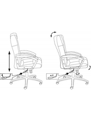 Кресло компьютерное Бюрократ T-9908AXSN-AB черный схема