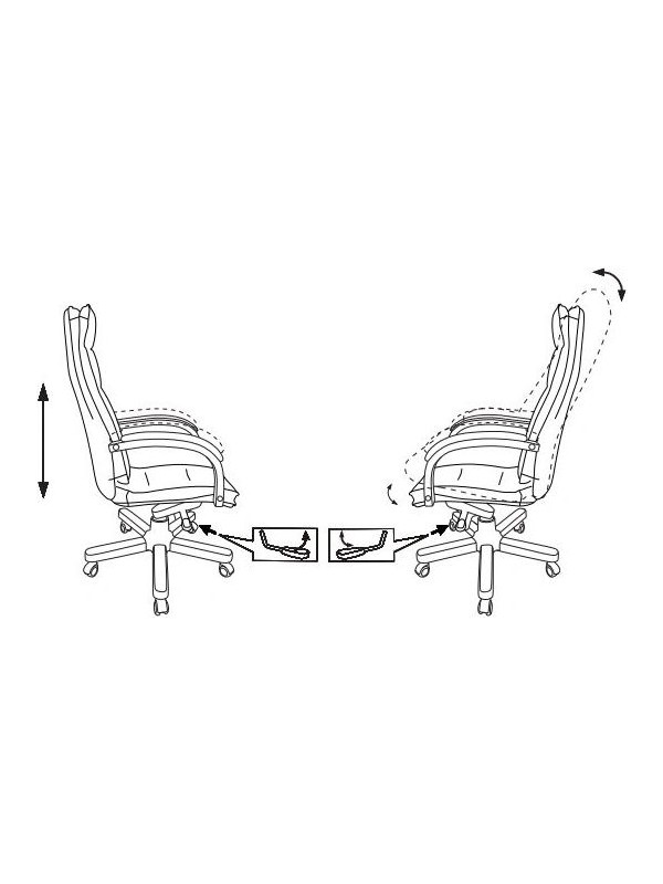 Кресло компьютерное Бюрократ T-9927WALNUT слоновая кость схема
