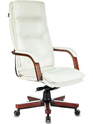 Кресло компьютерное Бюрократ T-9927WALNUT слоновая кость