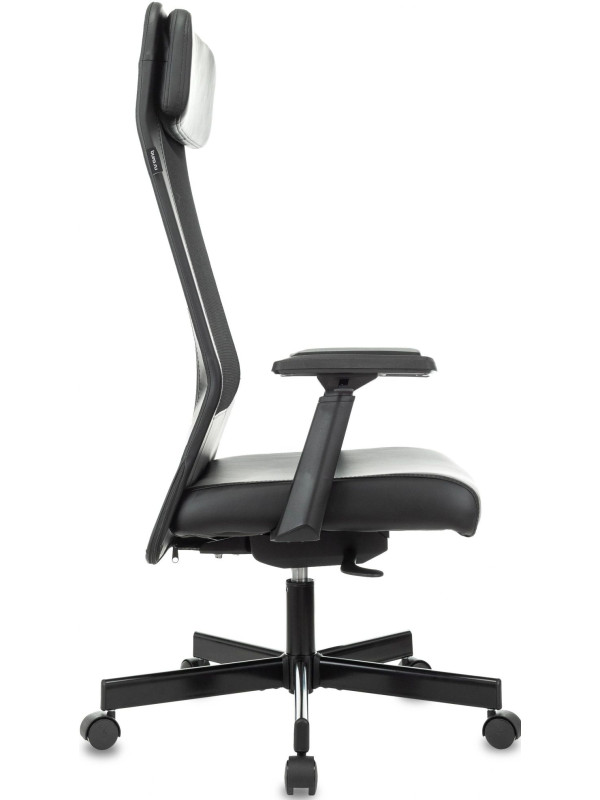 Кресло компьютерное Бюрократ T-995 черный вид сбоку