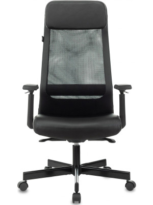 Кресло компьютерное Бюрократ T-995 черный вид спереди