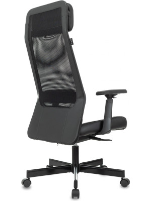 Кресло компьютерное Бюрократ T-995 черный вид сзади