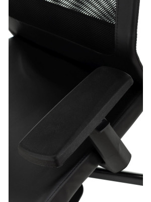 Кресло компьютерное Бюрократ T-995 черный подлокотники