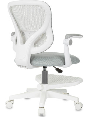 Кресло компьютерное Бюрократ BUROKIDS 3 серый вид сзади