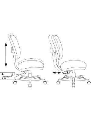 Кресло компьютерное Бюрократ CH-204NX темно-синий космонавт схемы