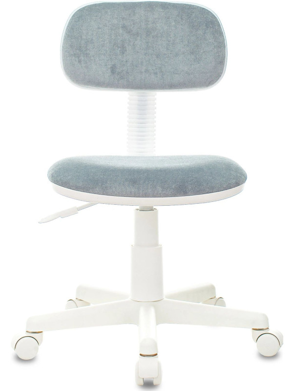 Кресло компьютерное Бюрократ CH-W201NX ткань серо-голубой вид спереди
