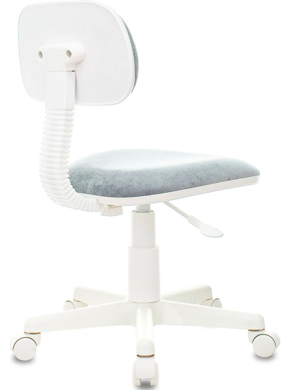 Кресло компьютерное Бюрократ CH-W201NX ткань серо-голубой вид сзади