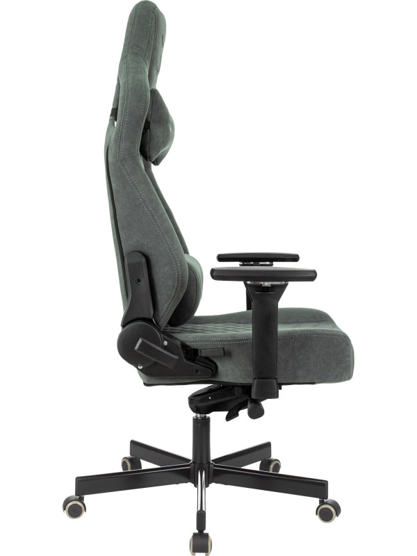 Кресло геймерское Бюрократ Knight Hunter серый вид сбоку 2.0