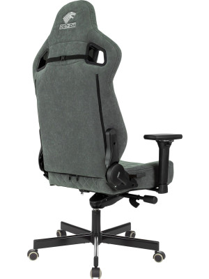 Кресло геймерское Бюрократ Knight Hunter серый вид сзади вид сбоку