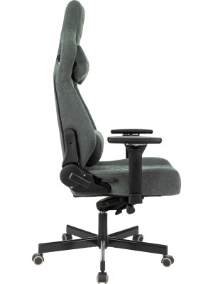 Кресло геймерское Бюрократ Knight Hunter серый вид сбоку 2.0