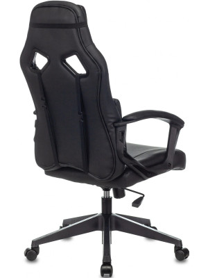 Кресло геймерское Бюрократ Zombie DRIVER черный/белый вид сзади