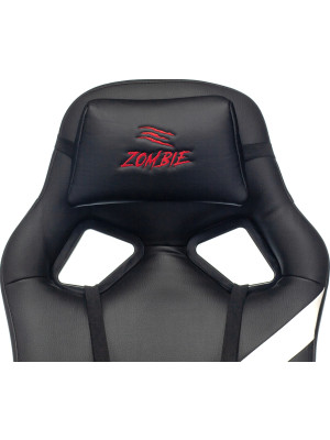 Кресло геймерское Бюрократ Zombie DRIVER черный/белый спинка