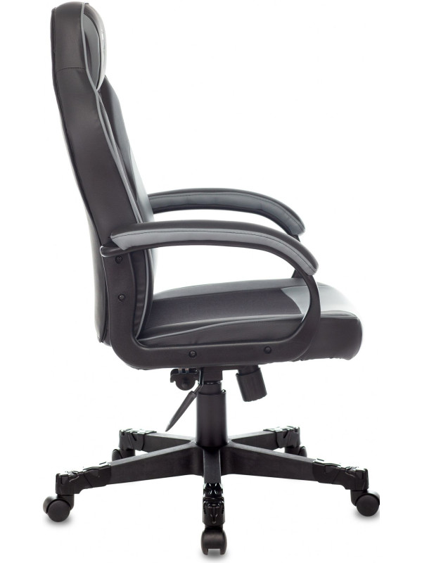 Кресло геймерское Бюрократ Zombie Game 17 черный/серый вид сбоку