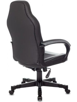 Кресло геймерское Бюрократ Zombie Game 17 черный/серый вид сзади