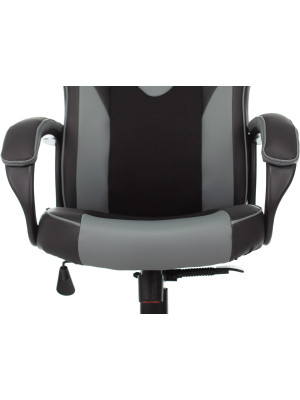 Кресло геймерское Бюрократ Zombie Game 17 черный/серый сиденье