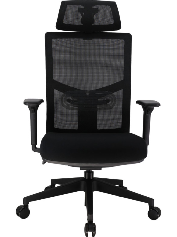 Кресло компьютерное EVERPROF DRIFT PU Черный вид спереди