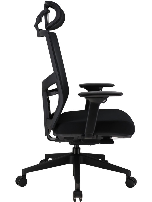 Кресло компьютерное EVERPROF DRIFT PU Черный вид сбоку