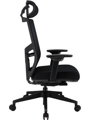 Кресло компьютерное EVERPROF DRIFT PU Черный вид сбоку