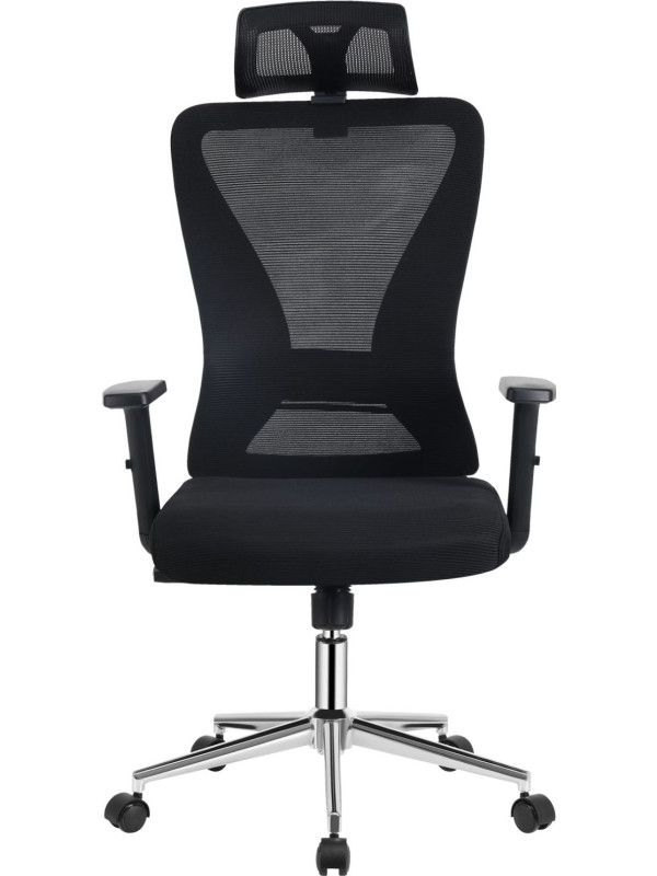 Кресло компьютерное Everprof Joy Черный вид спереди