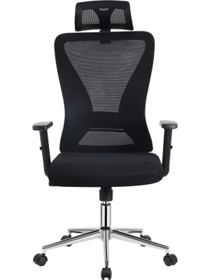 Кресло компьютерное Everprof Joy Черный вид спереди