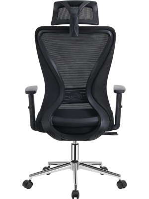 Кресло компьютерное Everprof Joy Черный вид сзади