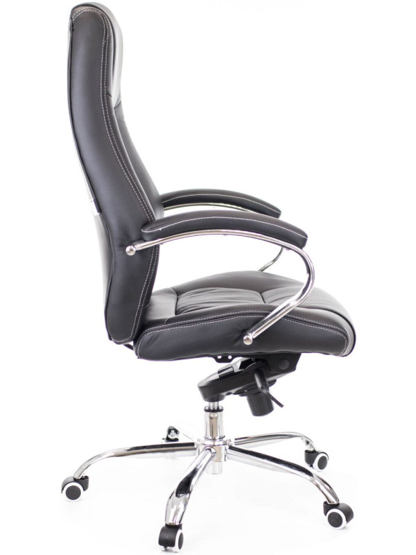 Кресло компьютерное EVERPROF KRON PU Черный вид сбоку