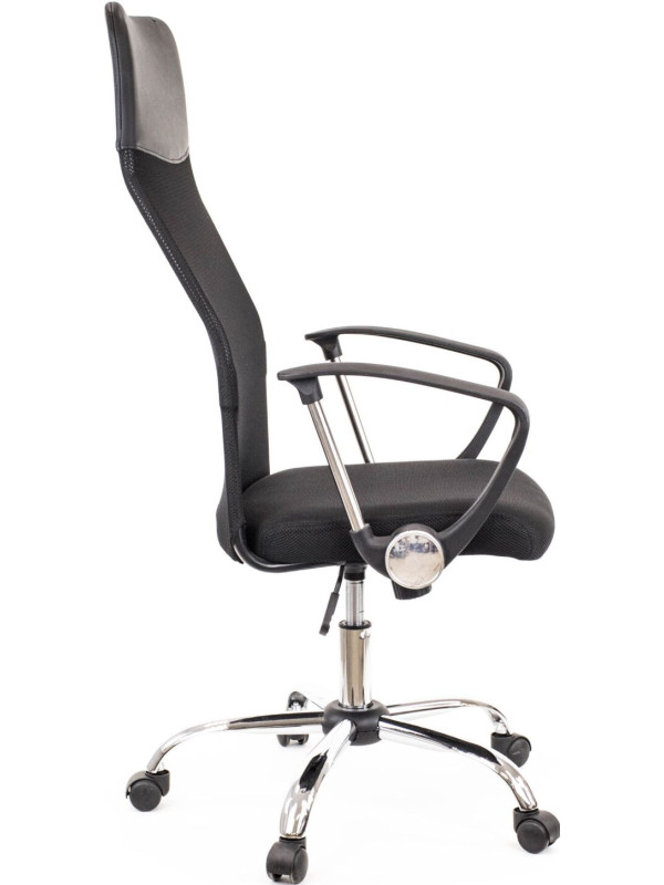 Кресло компьютерное Everprof Ultra Черный вид сбоку