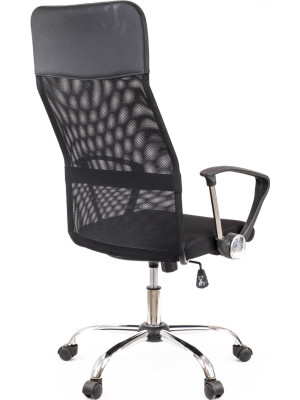 Кресло компьютерное Everprof Ultra Черный вид сзади