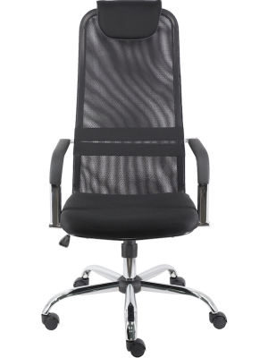 Кресло компьютерное Everprof EP 708 черный вид спереди