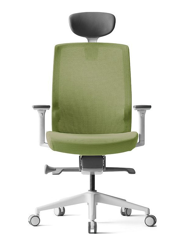 Кресло компьютерное BESTUHL J1 зеленый вид спереди