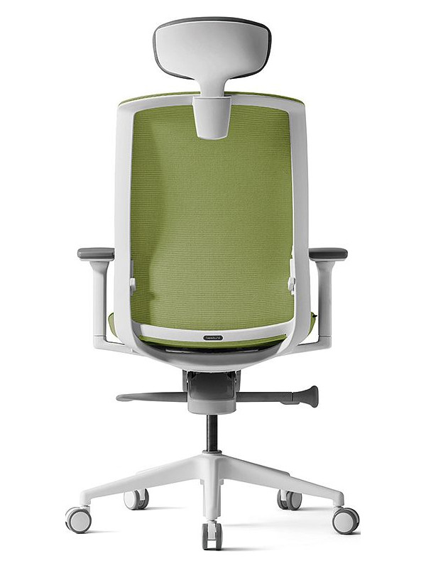 Кресло компьютерное BESTUHL J1 зеленый вид сзади
