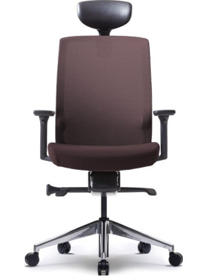 Кресло компьютерное BESTUHL J1 коричневый вид спереди