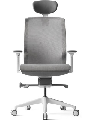 Кресло компьютерное BESTUHL J15 серый вид спереди