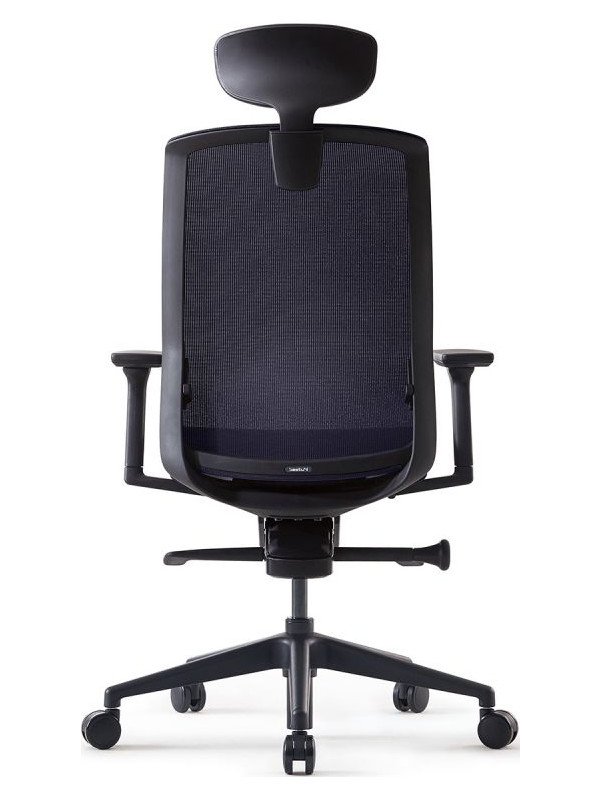 Кресло компьютерное BESTUHL J15 темно-серый вид сзади