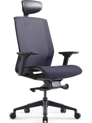 Кресло компьютерное BESTUHL J15 темно-серый