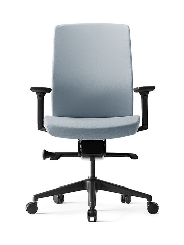 Кресло компьютерное BESTUHL J2 серый вид спереди