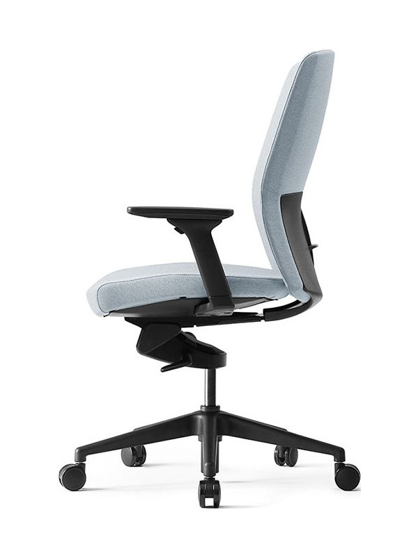 Кресло компьютерное BESTUHL J2 серый вид сбоку