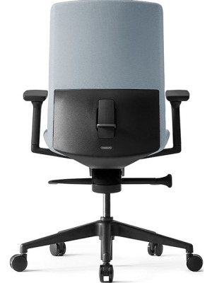 Кресло компьютерное BESTUHL J2 серый вид сзади