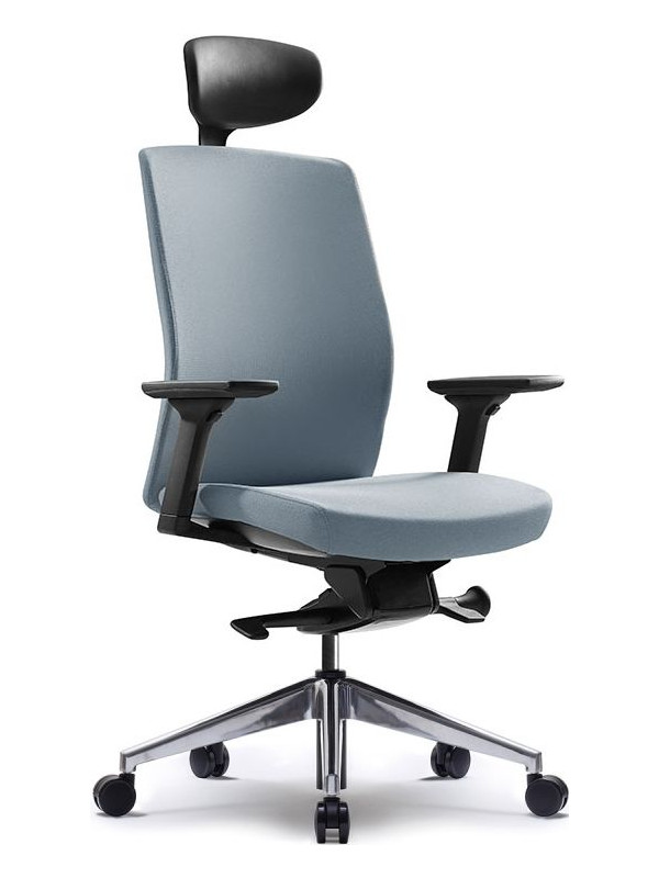 Кресло компьютерное BESTUHL J2 серый с подголовником