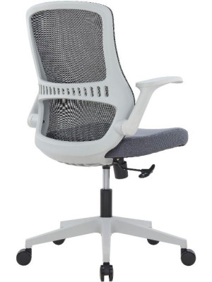 Кресло компьютерное SitZone CH-526B серый вид сзади и сбоку