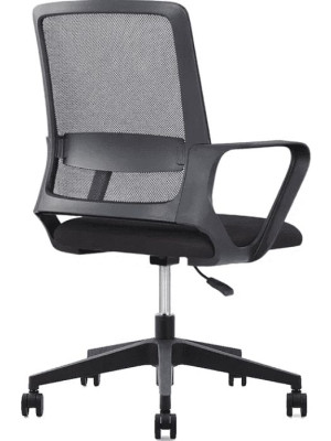 Кресло компьютерное SitZone U-0385 PL черный вид сбоку и слева