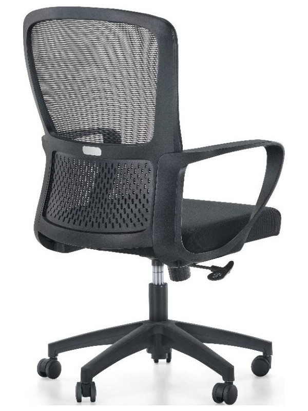 Кресло компьютерное SitZone U-069B черный вид сзади