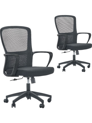 Кресло компьютерное SitZone U-069B черный (2 шт)