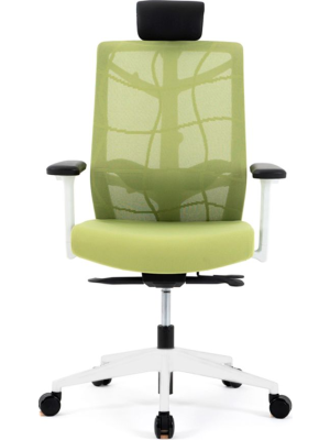 Кресло компьютерное Chair Meister Nature II зеленый вид спереди