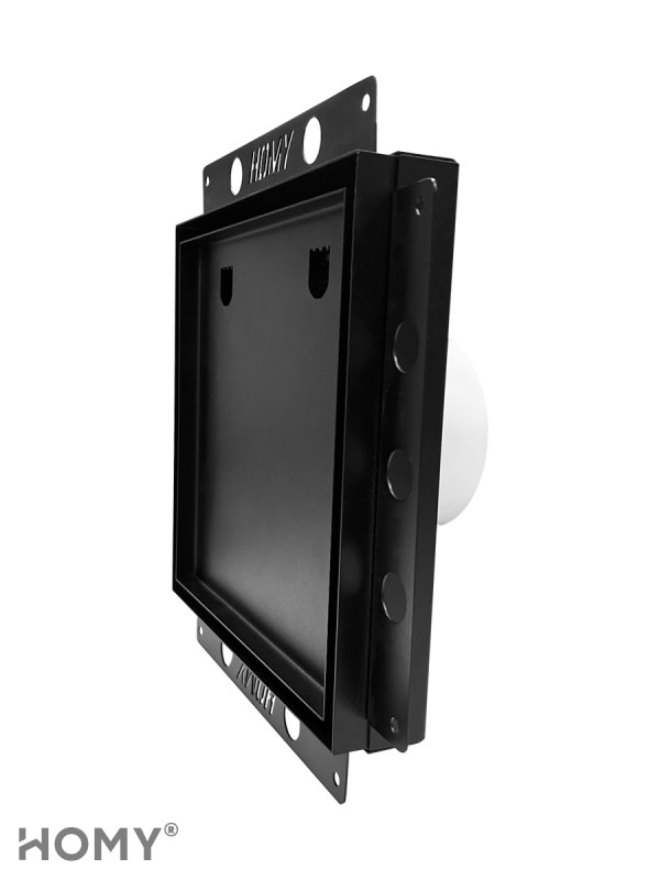 Вентиляционная решетка с вентилятором HOMY AIR PRO SPU100125BM-DECOR-100 CR 25x25 с маяком