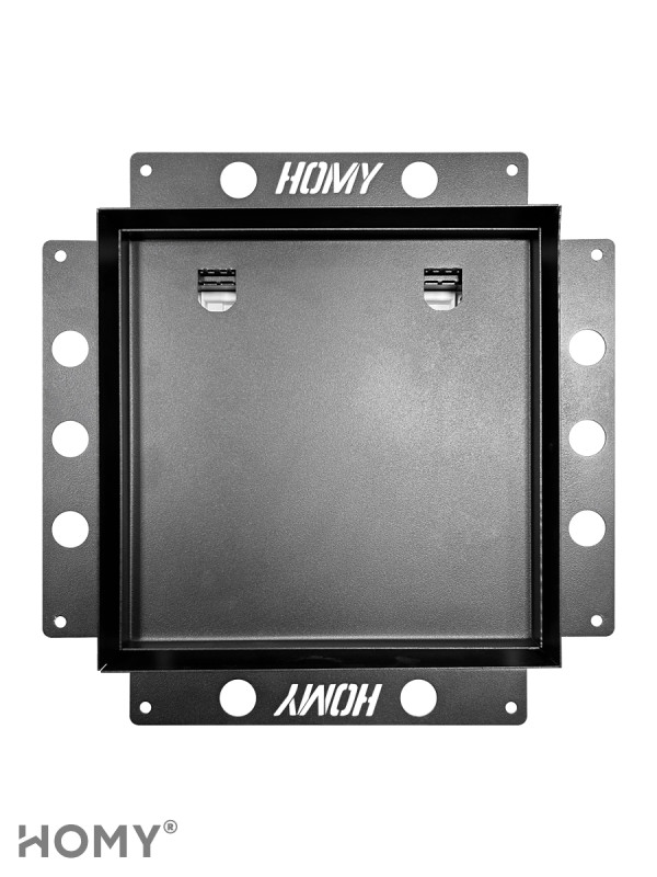 Вентиляционная решетка с вентилятором HOMY AIR PRO SPU100125BM-DECOR-100 CR 25x25 с маяком спереди