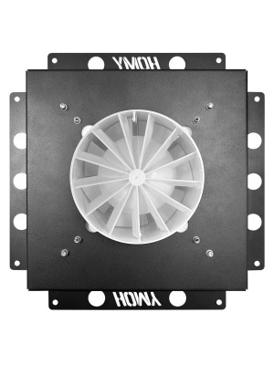 Вентиляционная решетка с вентилятором HOMY AIR PRO SPU100125BM-DECOR-100 CR 25x25 с маяком сзади с вентилятором