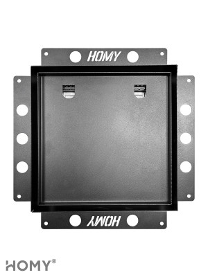 Вентиляционная решетка с вентилятором HOMY AIR PRO SPU100125BM-DECOR-200 CR 25x25 с маяком спереди
