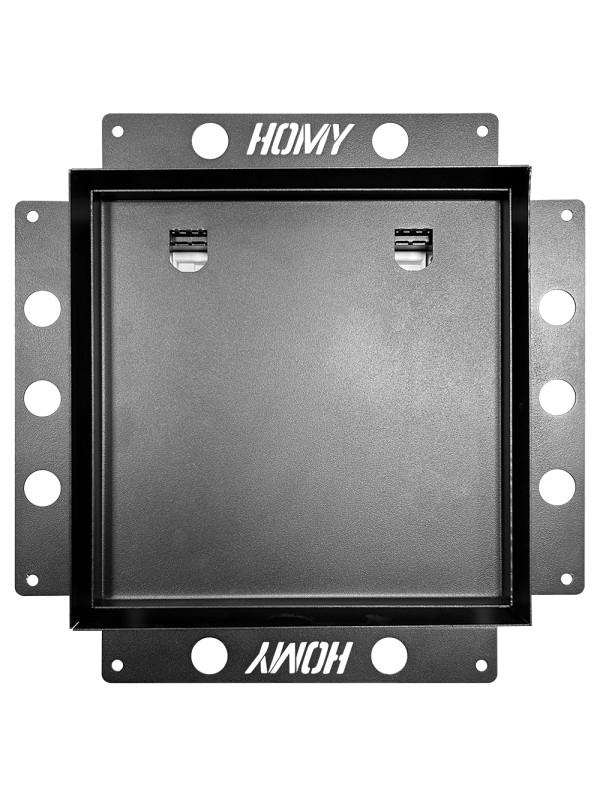 Вентиляционная решетка с вентилятором HOMY AIR PRO SPU100125BM-SILENT-100 CHZ 25x25 с маяком спереди
