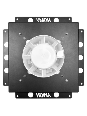 Вентиляционная решетка с вентилятором HOMY AIR PRO SPU100125BM-SILENT-100 CHZ 25x25 с маяком сзади с вентилятором